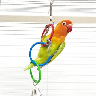 Papegaai Klimring Speelgoed Bijtbestendig Kunststof Schommel voor Valkparkieten Klimvogel Accessoire voor Kleine Middelgrote Vogels