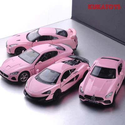 Presentes Para Meninas Série Cor Rosa Volkswagen Beetle Bentley McLaren Lamborghini Maserati Benz AMG Nissan GTR Diecasts & Veículos de Brinquedo 1:Modelo de Liga 36