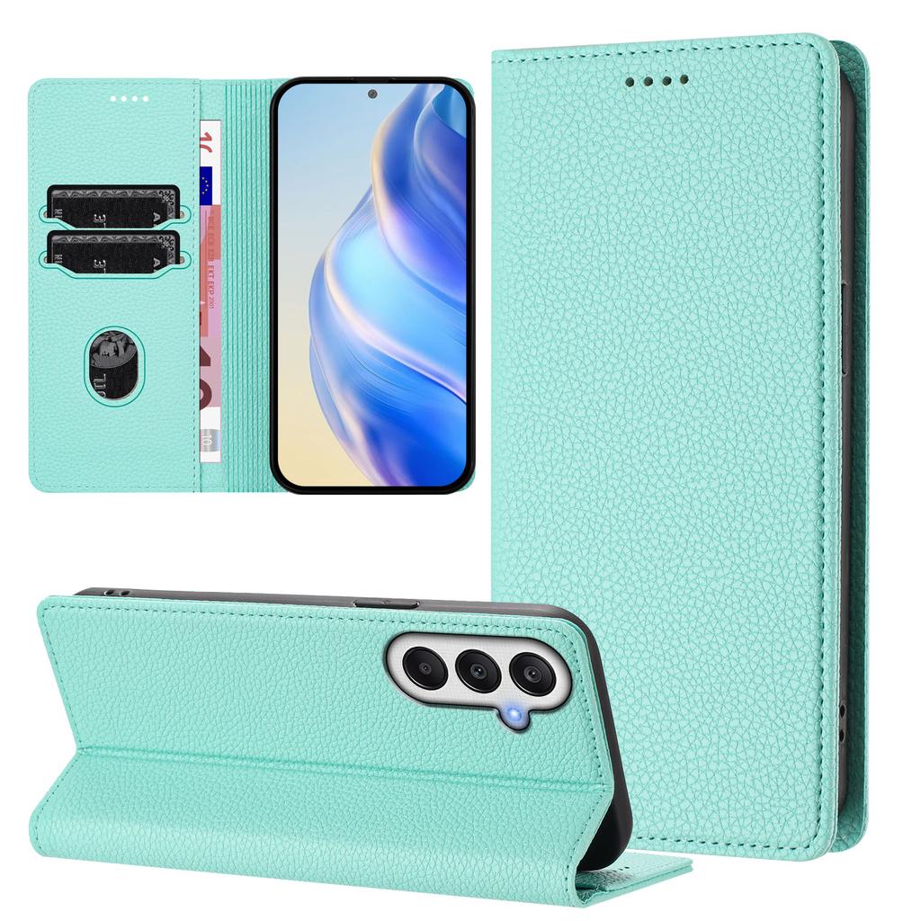 For Samsung Galaxy A55 5G Wallet Case RFID Blocking Litchi Texture Leather Mobile Cover