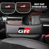 For Toyota Car Seat Organizer Leather Crevice Storage Box Auto Accessories GR MN Corolla Yaris Aygo Prius RAV4 Crown CHR Camry