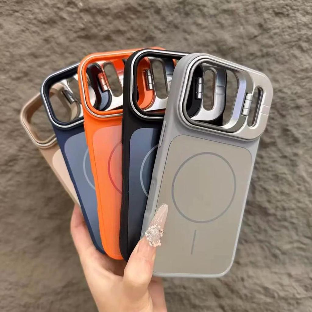 Magnetic Matte Lens Holder for iPhone 17 Pro Max - Drop-proof Apple Protective Case (Compatible with iPhone 15 & 16)