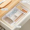 Scalable Cabinet Storage Drawer Compartment Storage Box Stationery Container PET Plastic Retractable Hidden Drawer Kitchen