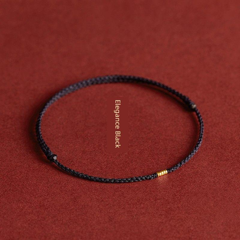 

Удачи Красная Веревочка Браслет Плетеный Ручной Ремешок Год Рождения Красный От Сглаза Позолоченная Цепочка на Ногу Мужчины и Женщины Счастливые Бусины Elegance Black [Hand Rope]]