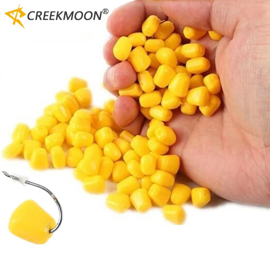 

50 шт. Цветные приманки для карпа с ароматом, приманка для амура со вкусом кукурузы, мягкие пеллеты, приманка с ароматом сливочной кукурузы для рыбалки жёлтый