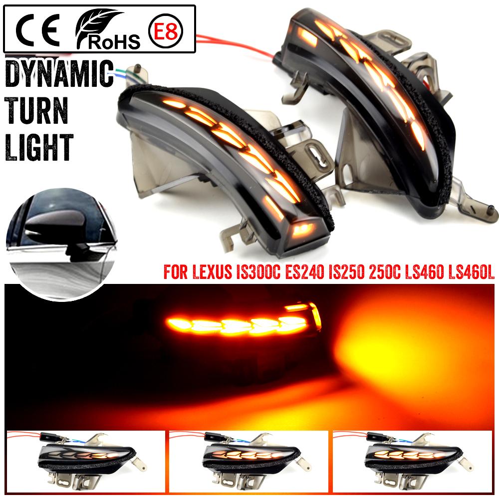 

Fit For Lexus IS250 IS350 ES350 ES300h LS460 RC300 RC350 CT200h Dynamic Turn Signal Lights LED Side Mirror Blinker LightFit For жовтий