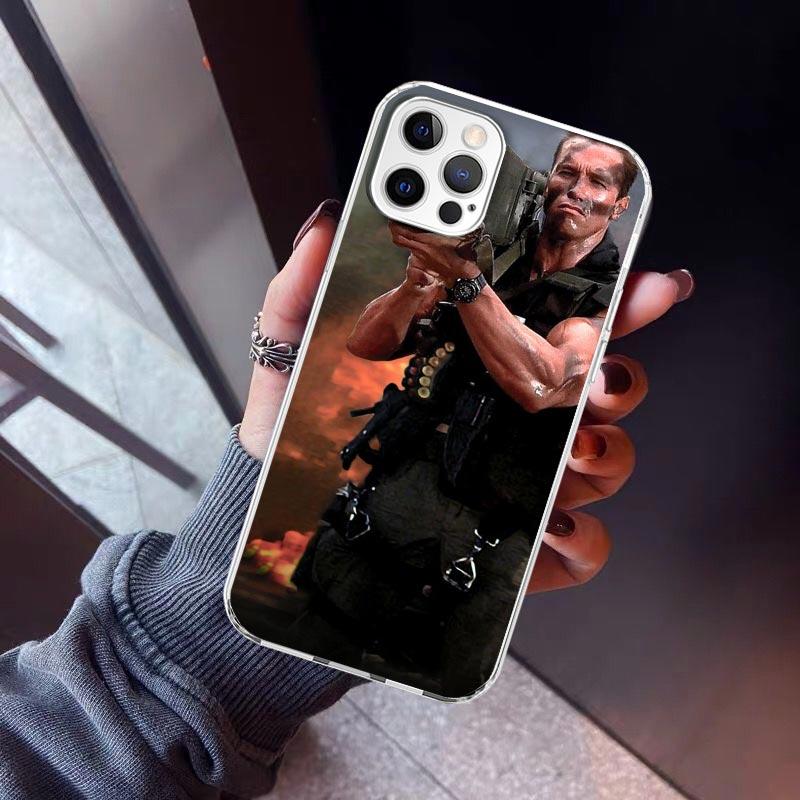 Arnold Schwarzenegger Terminator Phone Case For iPhone 17 Air 16 15 Pro Max 14 Plus 13 Mini 12 11 Cover 7 8 SE Silicone Shell Pr