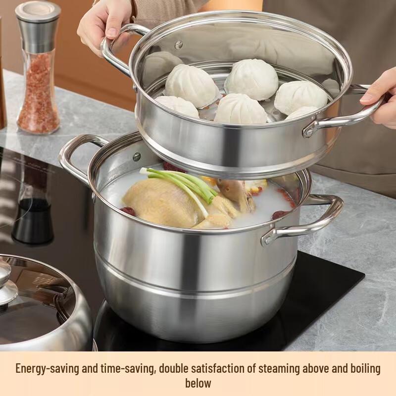 Kangchuya KX6905 3-Layer Stainless Steel Steamer Pot