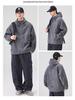 Men's Autumn Fleece Hooded Jacket - Warm, Loose, Casual Outdoor Wear