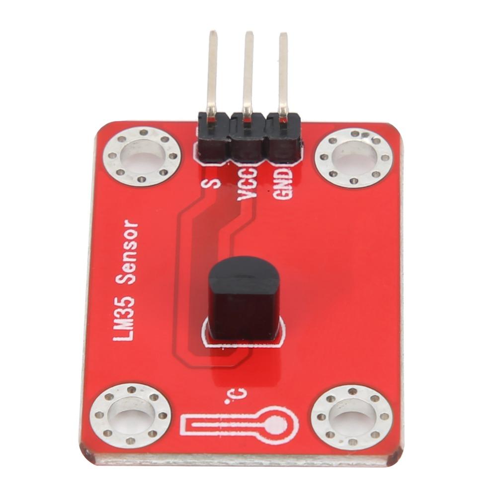 4 Mounting Holes LM35 Temperature Sensor Analog Output DIY Sensor Module  for Microcontroller