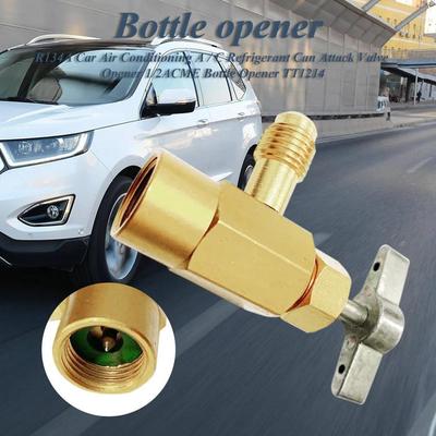 Dozownik czynnika chłodniczego klimatyzacji samochodowej Zawór ACME Gwint kranu AC Czynnik chłodniczy R-134 Aluminiowe narzędzie 1/2" R134A V2R9