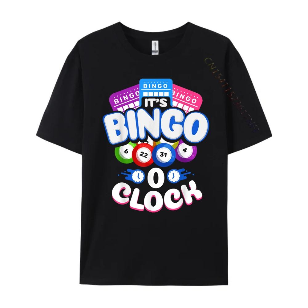 Its Bingo O Clock Bingo Player Grandma Vintage T Shirt Men Mens TShirts Printing
