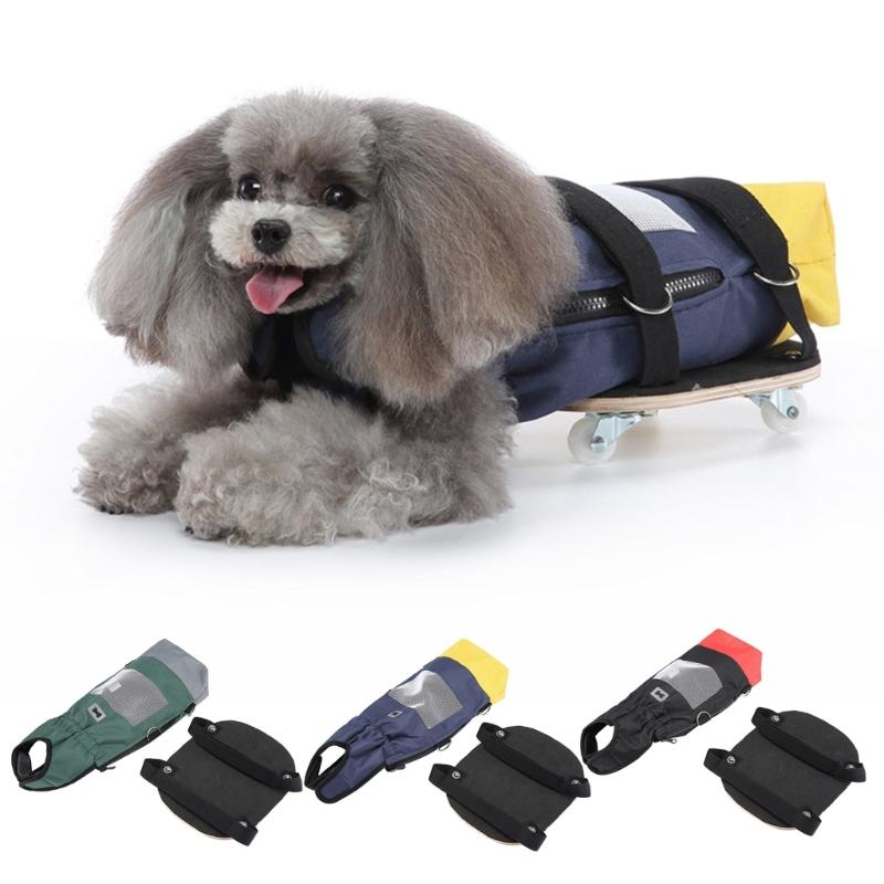 Indoor Dog Wheelchair Alternative for Paralyzed Pet Pet Scooter Wheelchair Dog Drag Bag for Protects Chests and Limbs