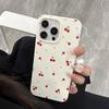 ins wind girl polka dot small cherry suitable for Apple 16/17Promax mobile phone case IP15 jelly 14 large hole soft
