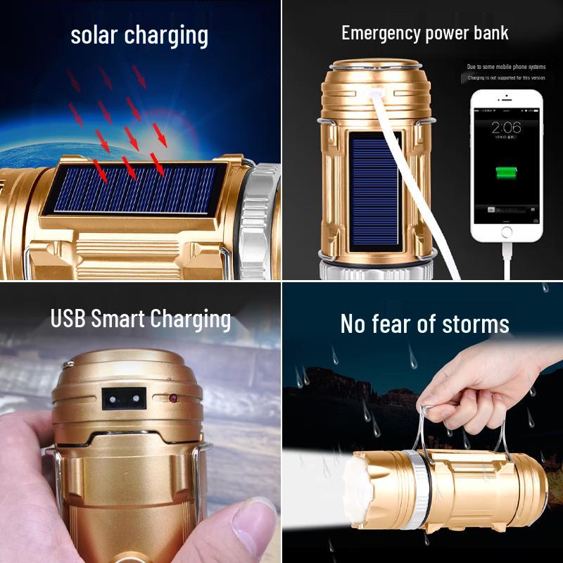 WenZhiWu Solar LED Camping & Fishing Lantern