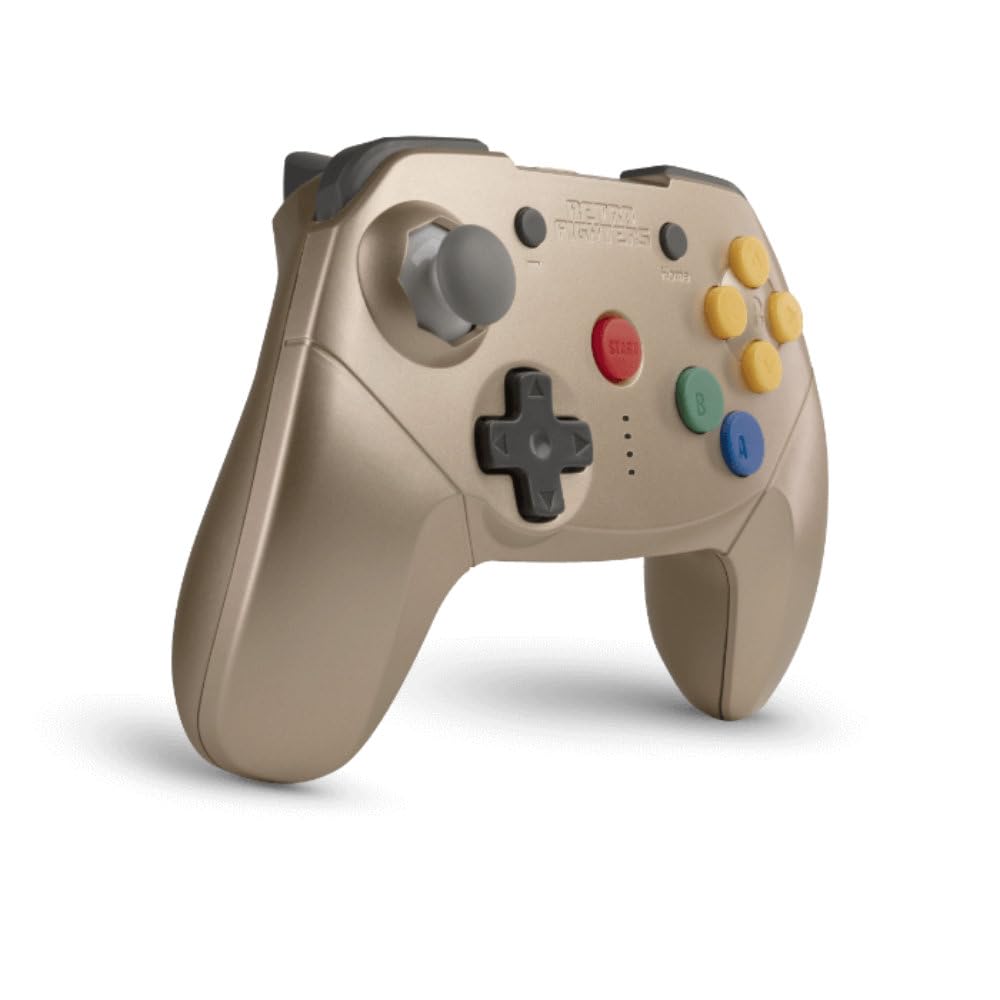 RETRO FIGHTERS Brawler64 Bluetooth Wireless N64 Controller - Compatible with Switch Online/PC, N64 Game-Specific Design, Vibration Function, Pro Contr
