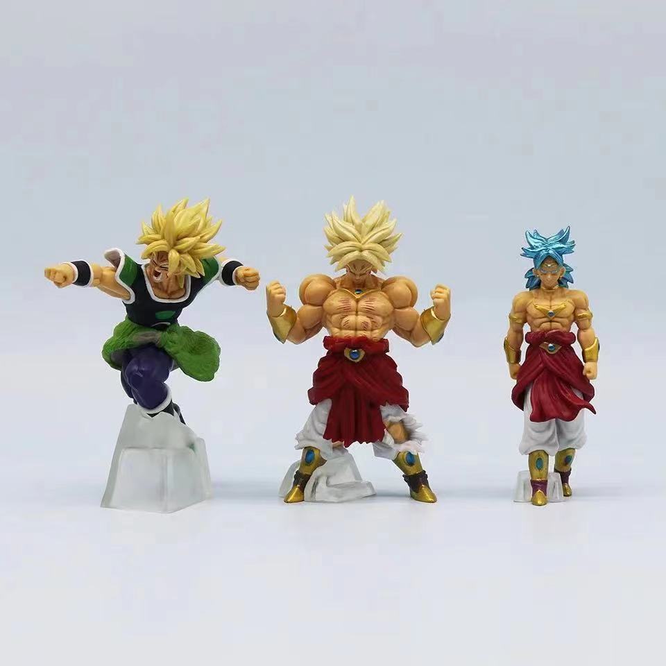 Random Pcs Amine Dragon Ball Broly Total Form Super Saiyan Figurine Pvc Action Figures Statue Collection Model Toy Gifts 1 Round Sensory Compression