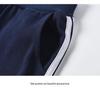 Dunkelblaue Kinder-Sporthose mit Streifen für Jungen - Grundschuluniform, Frühling/Herbst.