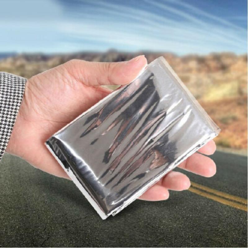 130x210cm/140x210cm/160*210cm Kits de randonnée en plein air Camping Couverture de sauvetage de survie en Mylar imperméable à l'eau Couverture thermique de premiers secours