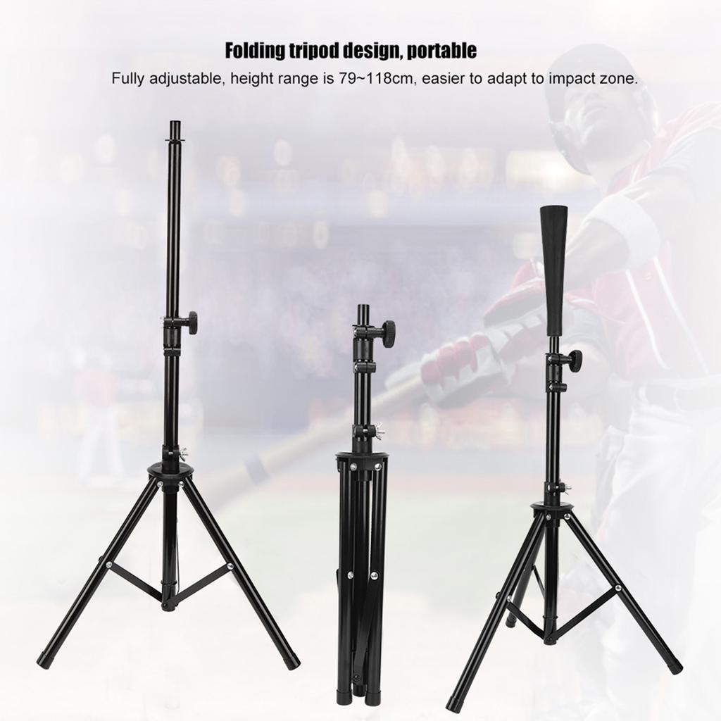 1Pc Baseball Batting Tee Adjustable Softball Tripod T Stand Practice Training Hitting Ball