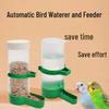 Automatic Bird Drinking Fountain & Feeder Cup for Parrots, Finches, and Songbirds