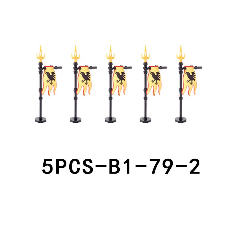 Medieval Castle Knight Figures Weapon Building Blocks Military Army Soldier Flag Shield Cloak Legion Accessories Bricks Toy Gift