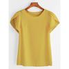Summer Women Lotus Short Sleeve Blouse Tops Ladies Loose T Shirt Casual Top Tee