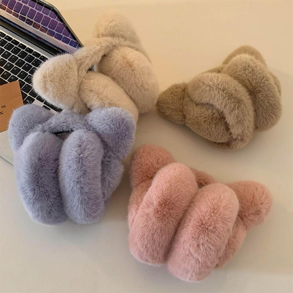 

Winter Warm Earmuffs Windproof Ear Covers Cute Ear Protection for Women Girls сірий