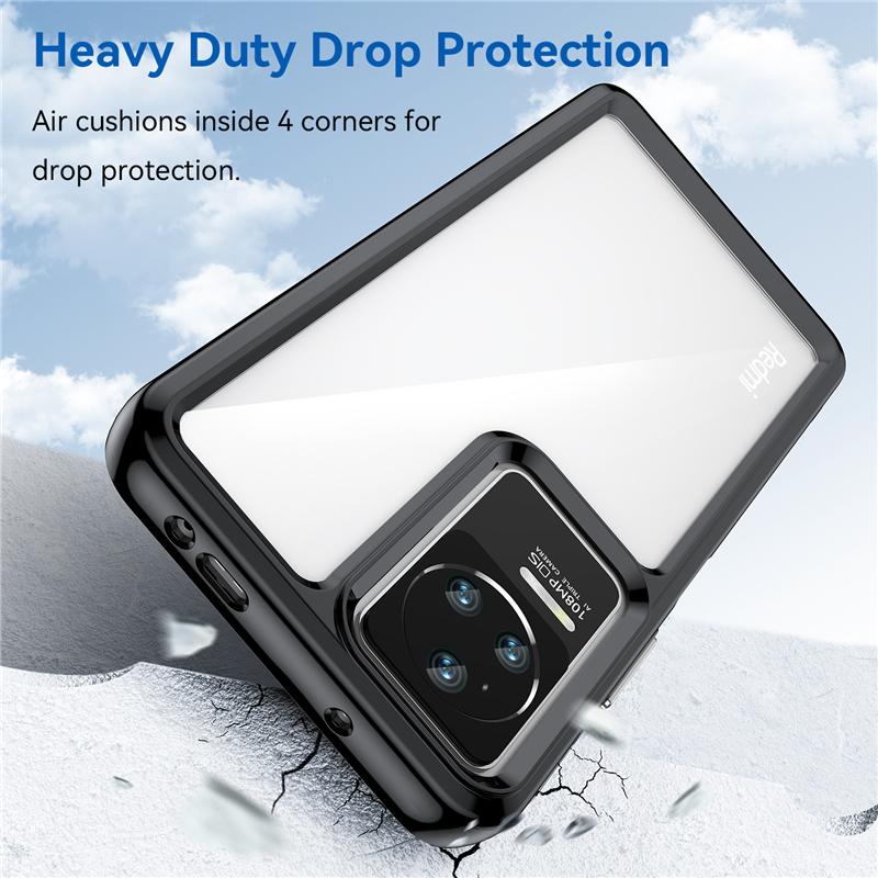 For Poco F4 Case Cover Xiaomi Poco F4 Capas Shockproof Phone Back Clear Transparent Multicolour For Fundas Poco F3 F4 5G Cover