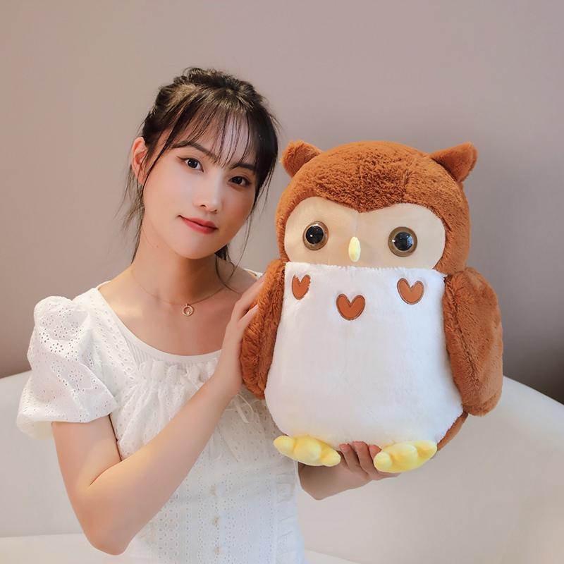 30/40cm Cute Owl Plush Toy Lovely Soft Cuddly Doll Stuffed Animal Bird Plushies Sleeping Doll Hug Plushies Birthday Gifts Child
