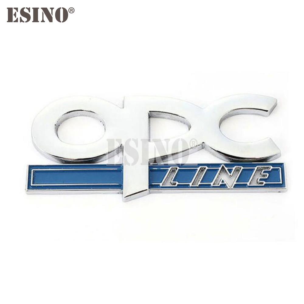 Car Styling OPC Line 3D Metal Zinc Alloy Car Badge Body Fender Adhesive Emblem for Opel Antara Astra Insignia Corsa Mokka Vectra