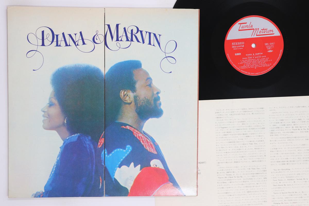 

LP Record DIANA ROSS MARVIN GAYE Diana Marvin SWX6067 TAMLA MOTOWN 1973 Japan SoulFunk Used