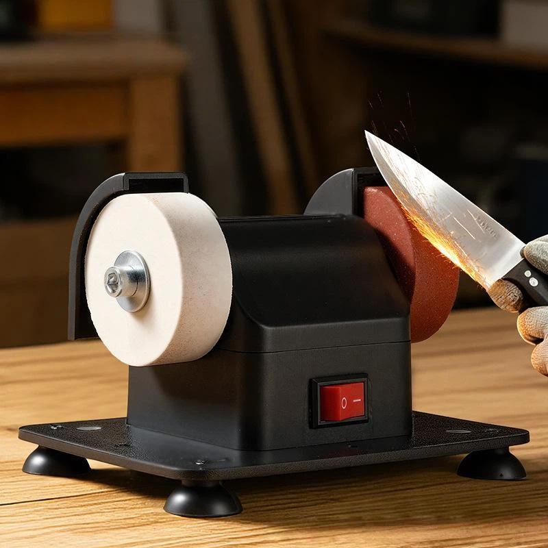 1Pcs Portable Small Grinding Wheel Knife Sharpener Multiuse Sharpening Polishing Tool for Home Restaurant Chef Use