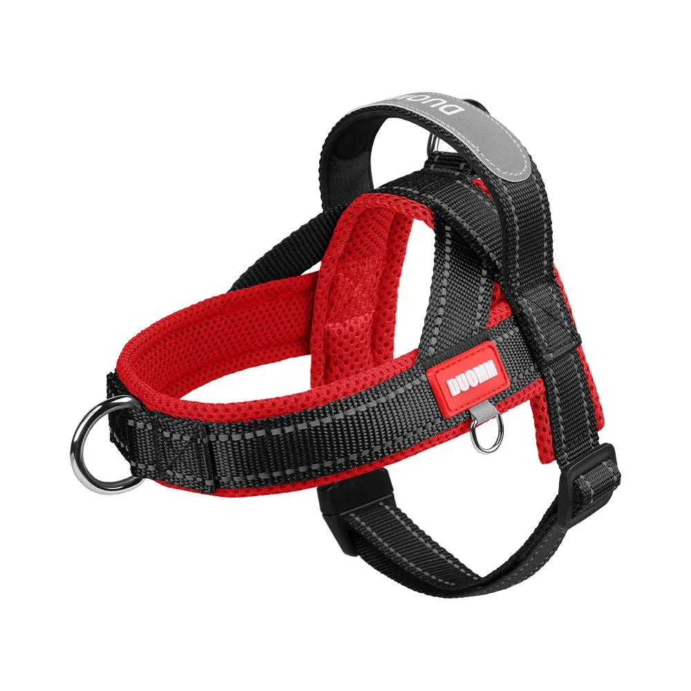 Color Block No-Pull Dog Harness for Small Dogs - Comfortable Adjustable Reflective Pet Vest with Padded Straps Outdoor Walking