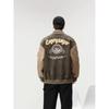 Men's Autumn Suede Baseball Jacket - Trendy College Style, Loose Fit, Outdoor Casual