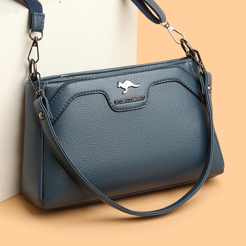 PU Middle-aged Mother Bag Women's Shoulder Crossbody Small Square Bag
