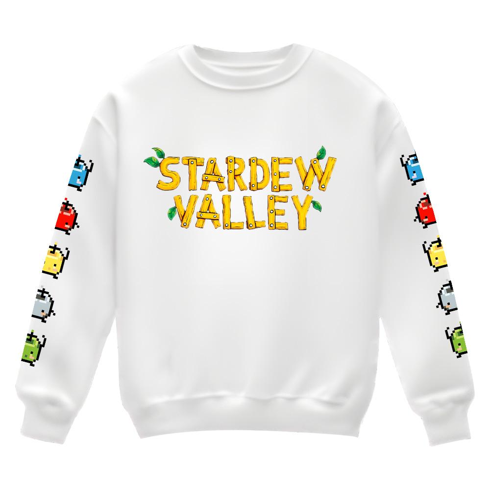 Толстовка Junimo из Stardew Valley Подарок Stardew Valley Пуловер Женский Мужской С длинным рукавом Уличная мода Уличная одежда Мультяшный принт Одежда M
