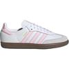 Adidas Originals SAMBA OG Abrasion Resistant Low Top Kids' Skateboarding Shoes Pink White Teenagers Sneakers JQ2845