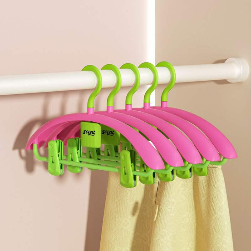 Aroma Deodorizing Non-slip Home Hanger with Sock Clip
