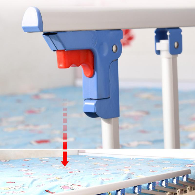 Bed Rail Guard 5 Gear Foldable Reinforced Universal Bedside Standing Rail Guard for Nursing Patient