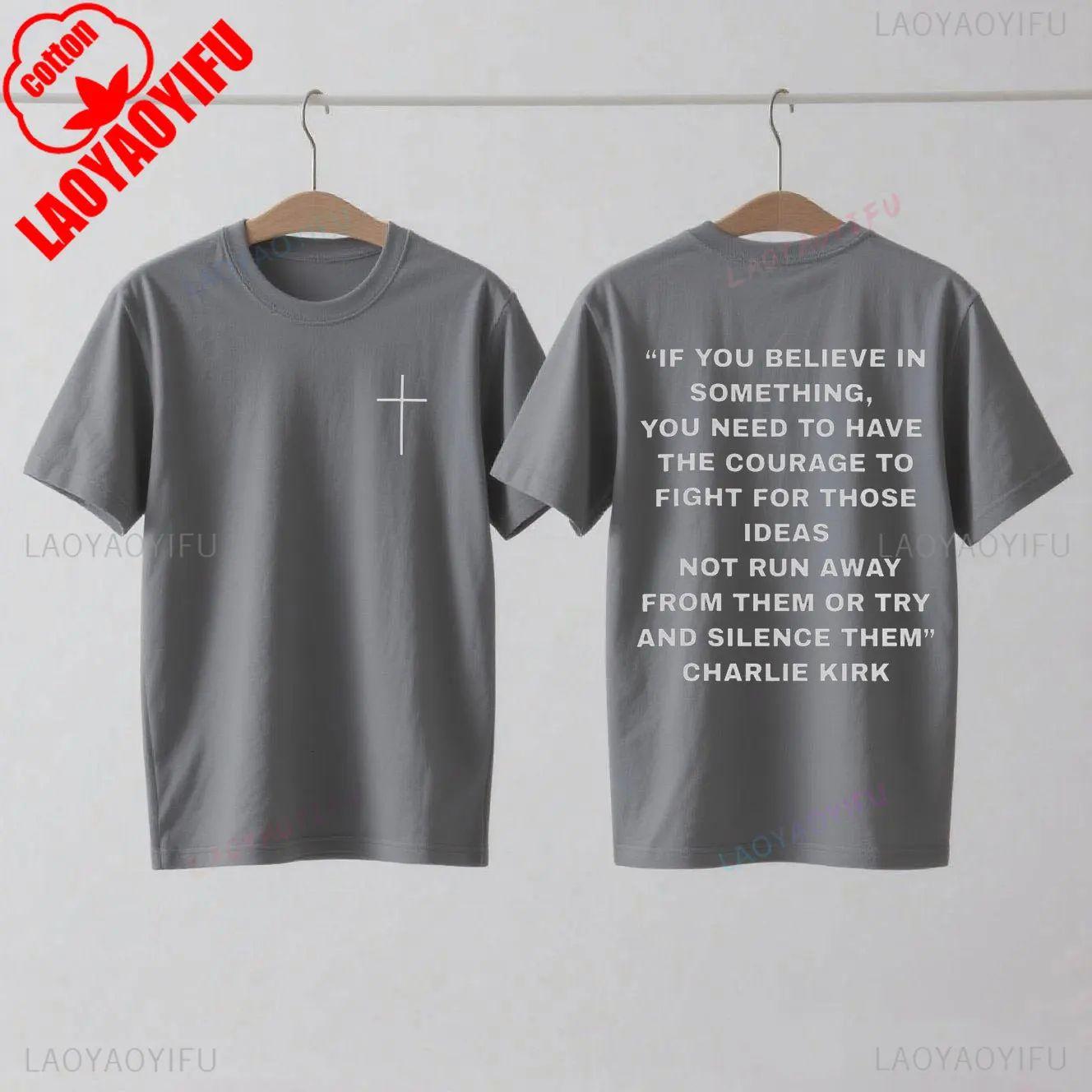 

Charlie Kirk Support T-Shirt Pro Charlie Kirk Turning Point USA Christian Wear Charlie Kirk 1993-2025 Shirt Print Cotton Tee 4XL