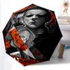 Printed The Revenge of Michael MyersPrinted Folding Umbrella,Outdoor,Leisure,And Travel Umbrella,Durable Umbrella Fabric,Birthday And Holiday Gift