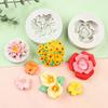 Mini Rose Camellia Flower Silicone Sugarcraft Mold Cookie Cupcake Chocolate Baking Mold Fondant Cake Decorating Tools