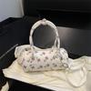 Süße Boston Handtasche und Crossbody mit Blumenprint – Trendige Frühling/Sommer 2026 Mode Kissen-Tasche