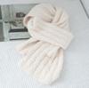 Women's Knitted Wool Blend Winter Scarf - Trendy Korean Style, High-End Cashmere Feel, Versatile for Students