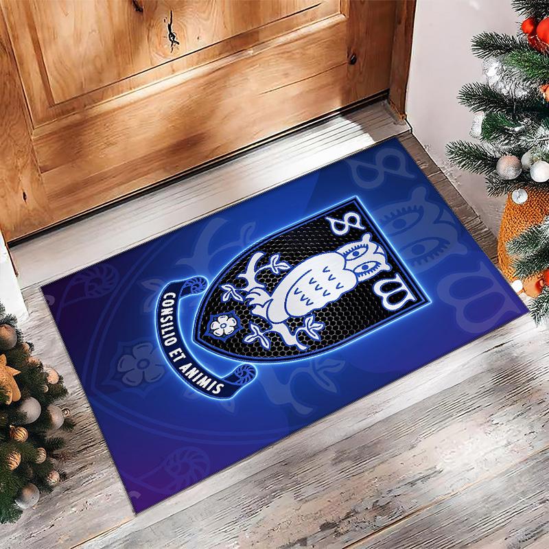 Tappeto in Cristallo di Velluto con Stampa del Sheffield Wednesday Football, Comodo Assorbente d'Acqua Antiscivolo per Pavimenti Interni