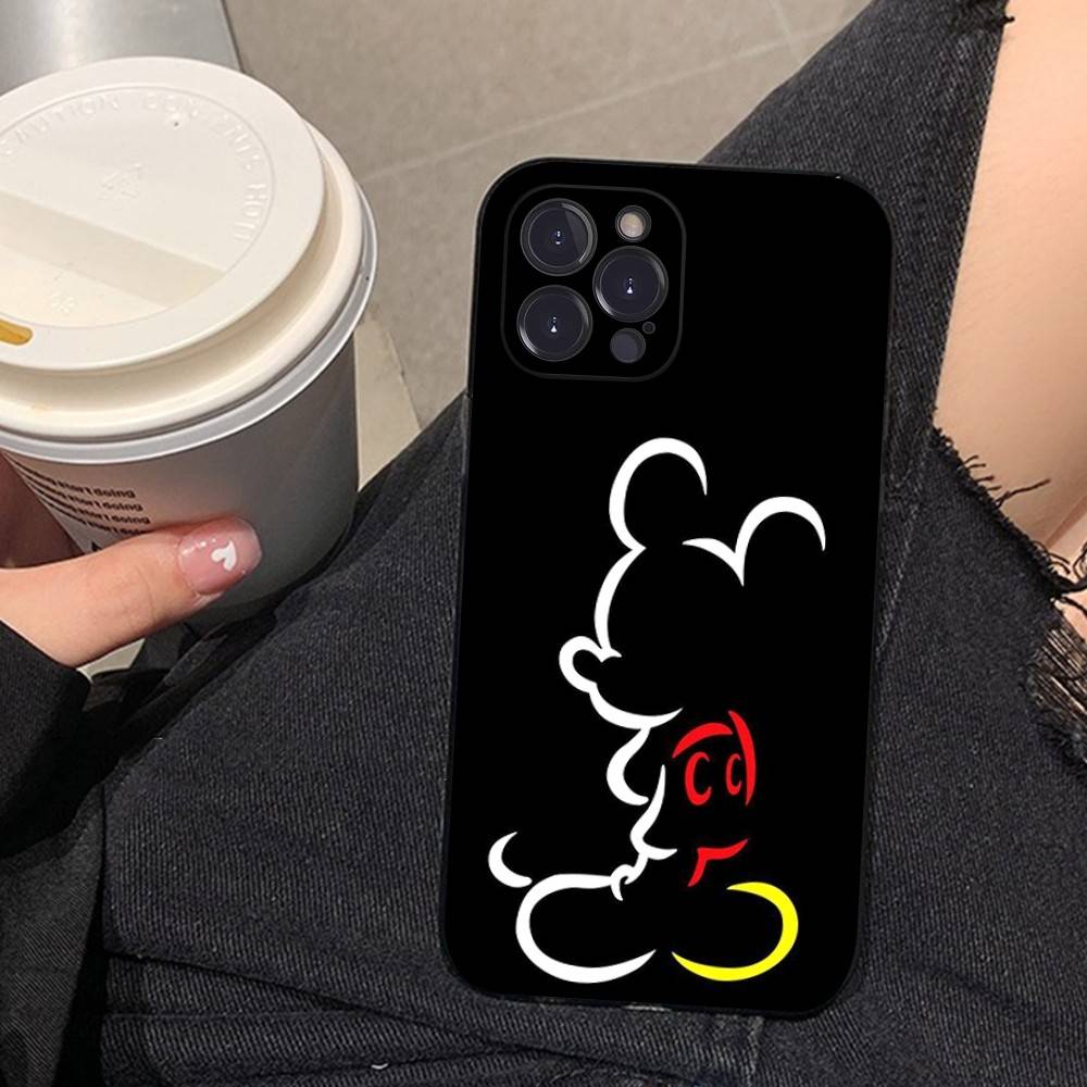 M-Minnie M-Mickey Phone Case for iPhone 16 17 Air 15 14 13 12 11 Pro Max 16E Plus Fundas