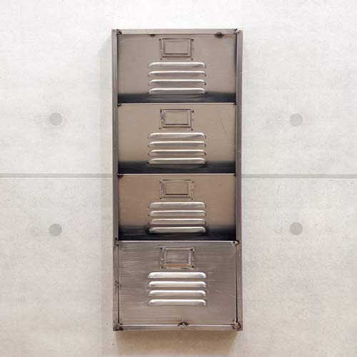 Industrial Metal Wall Letter Rack 4 [Storage] [Wall-Mounted]
