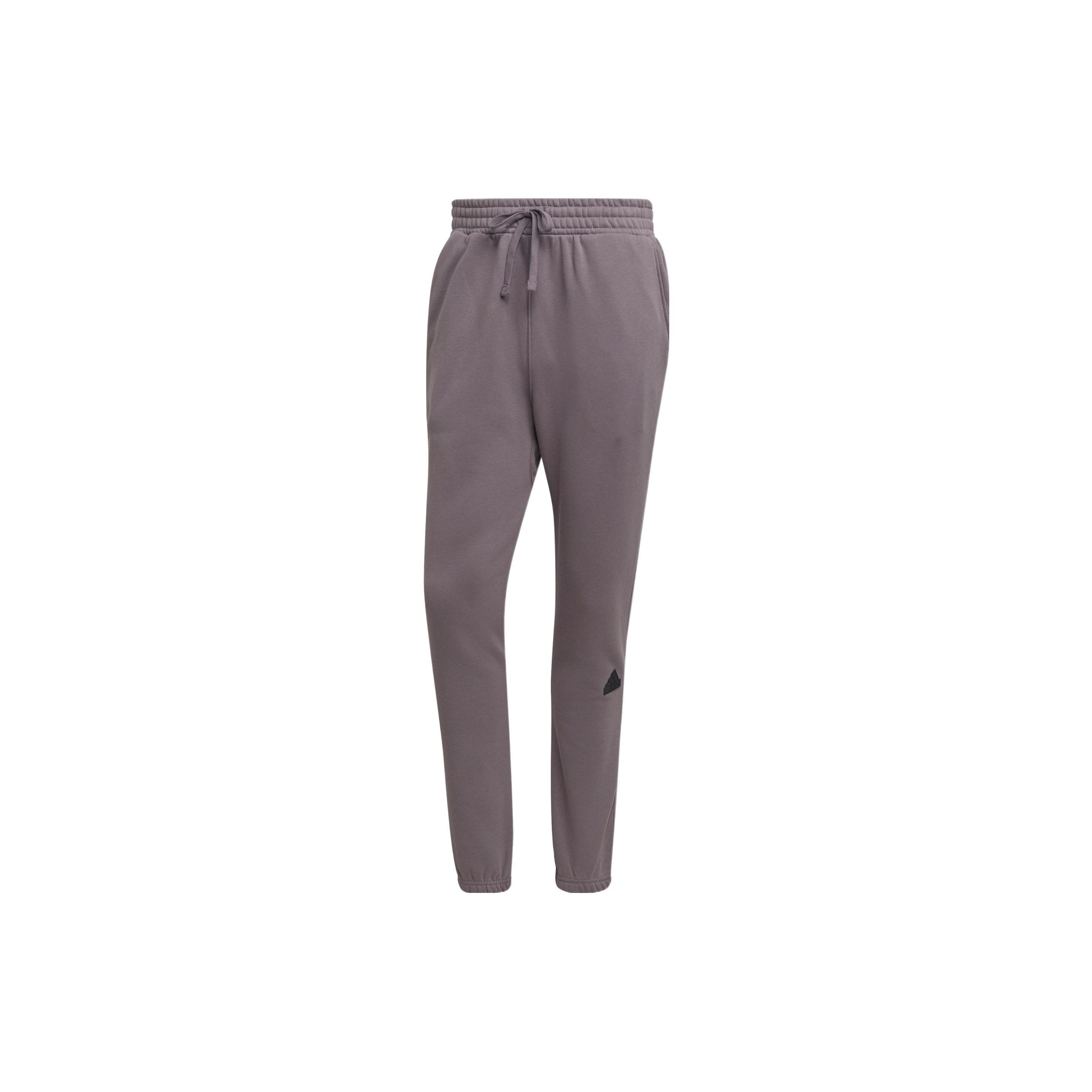 Men s adidas Solid Color Logo Casual Bundle Feet Sports Pants/Trousers/Joggers Rose Brown HN1939 L
