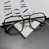 Anti Blue Light Myopia Glasses Large Irregular Glasses Women Polygon Spectacle Frame New Flat Lens Glasses