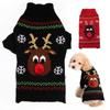 3D Reindeer Print Pet Knit Christmas Sweater Soft Warm Acrylic Wool Winter Coat Small Medium Large XL Dogs